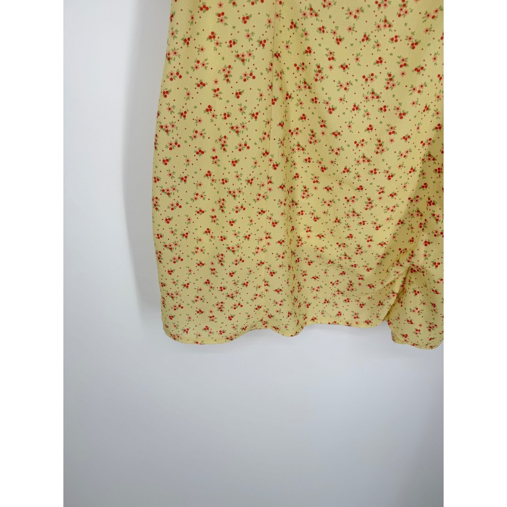 Princess Polly Women's Dress 10 Milkmaid Coquette Butter Yellow Cottagecore Y2K - Picture 5 of 14